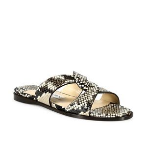 Jimmy Choo Atia Snake Printed Slide Sandal (Women)
